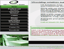 Tablet Screenshot of cdsolutionscorp.com